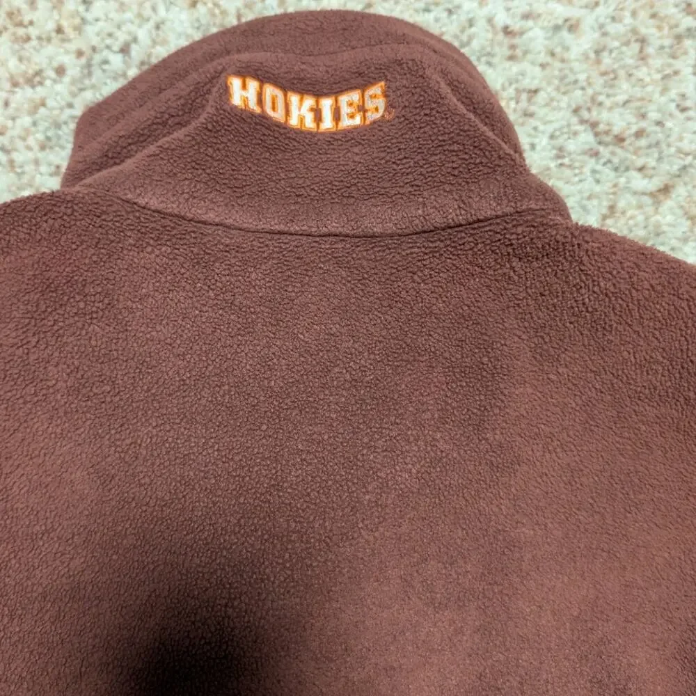 Columbia Vintage Men's Virginia Tech Hokies Flanker Full Zip Fleece Jacket; L